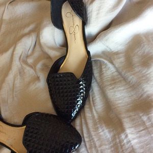 Jessica Simpson Black Flats